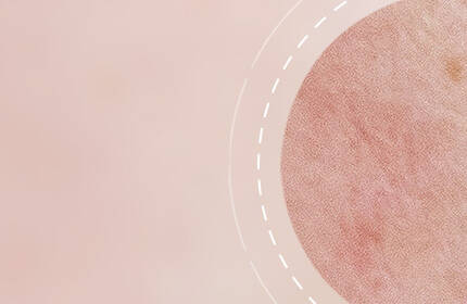 Abstract background featuring soft pastel colors with a circular texture on one side.