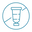 A simple graphic illustration of a tube, possibly representing a product like toothpaste or cream, enclosed within a circular outline.