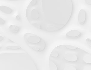 Abstract white organic structures with hollowed shapes, creating a contemporary architectural or artistic design.