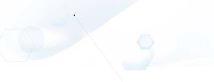 Image abstraite avec des formes geometriques transparentes sur fond blanc. Une ligne noire part du coin inferieur vers le centre.